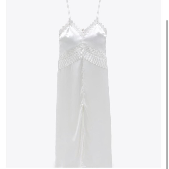 NWT Zara New Satin Camisole Long Lingerie
Dress SMALL - Picture 8 of 15